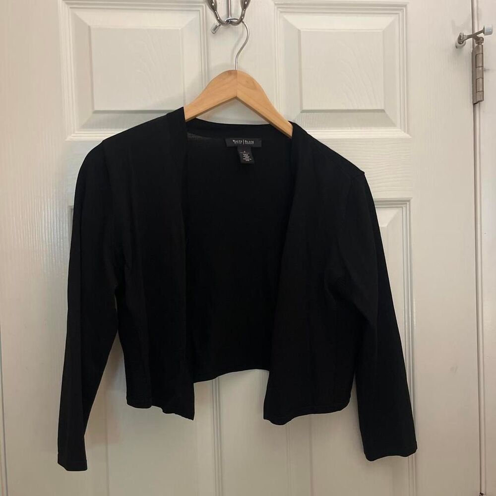 White-house-black-market Women's Black Cardigan